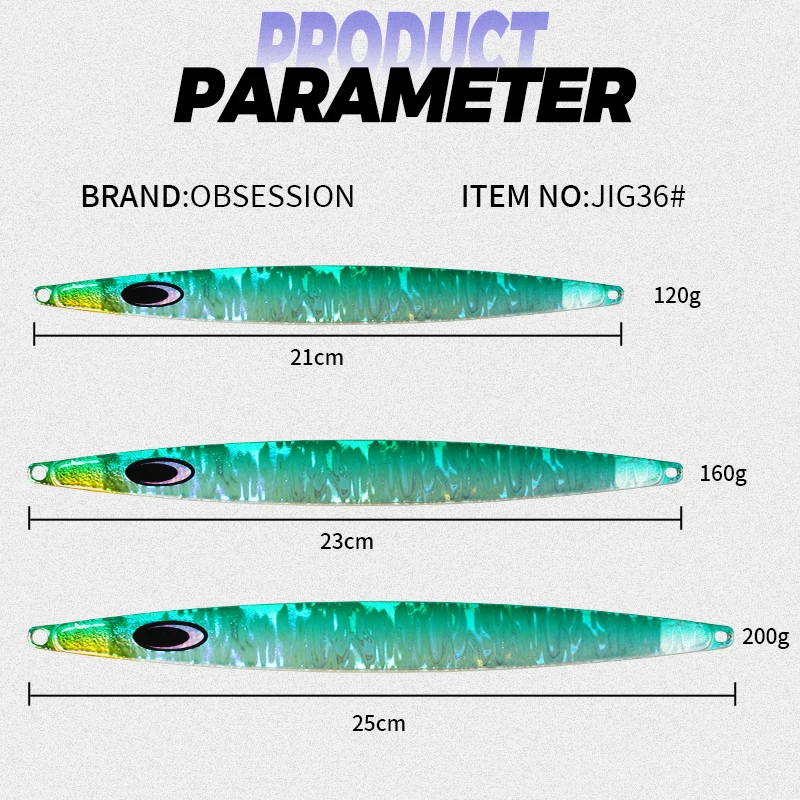 36# 160g Wholesale Sardine Saltwater Slow Jigging Fishing Lure 4 colors Fishing Lure Metal Jig Saltwater Fishing Lure