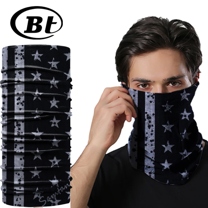 American Flag Multifunctional Seamless Custom Neck Tube Design Your Own Bandana Reusable Headband Ply FaceMask For Kids Designs