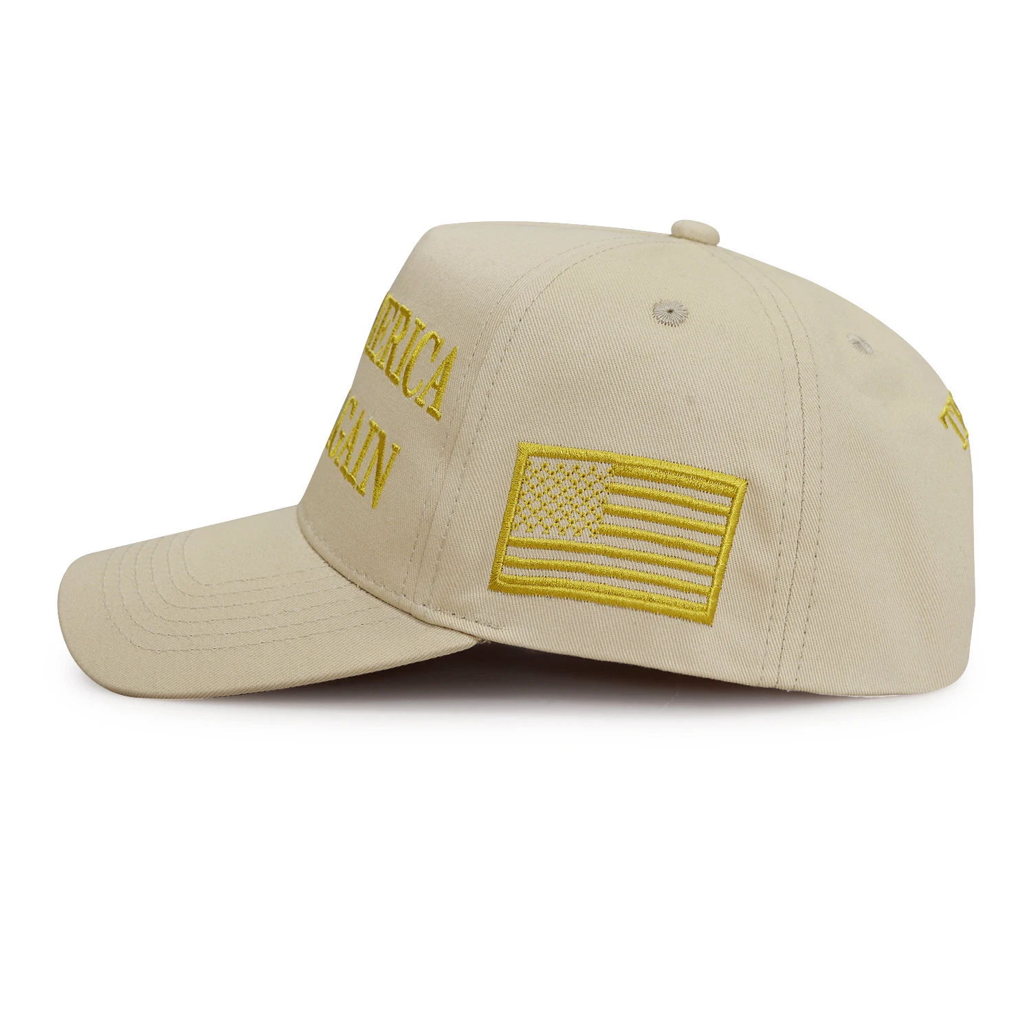 Trum 2024 Election Baseball Caps MAGA Make America Great Again Sports Cotton Caps Elon Musk Cap USA Flag Gold Embroidery Logo
