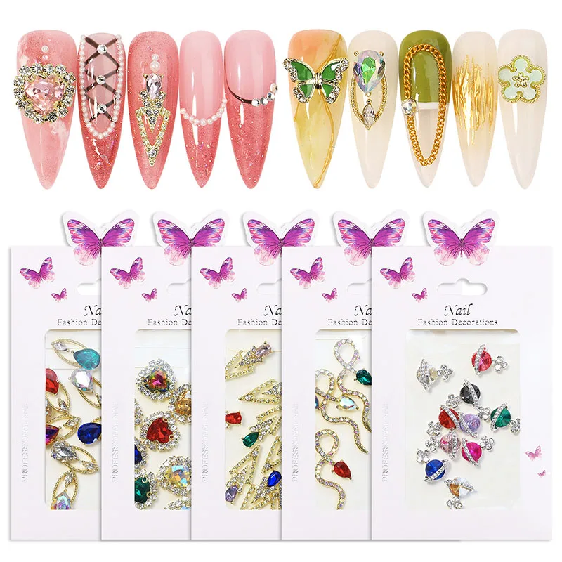 Wholesale Nail Jewelry Charms Accessories Art Nail Rhinestone For Decoration Press On Nails