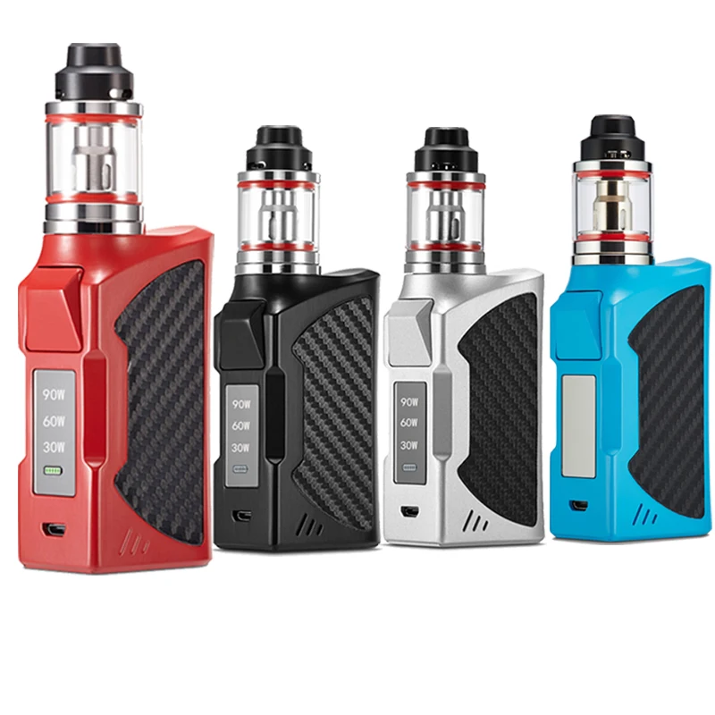 
wholesale china e cig 2200mah box mod kit 90w vape mods with Power Indicator Light 