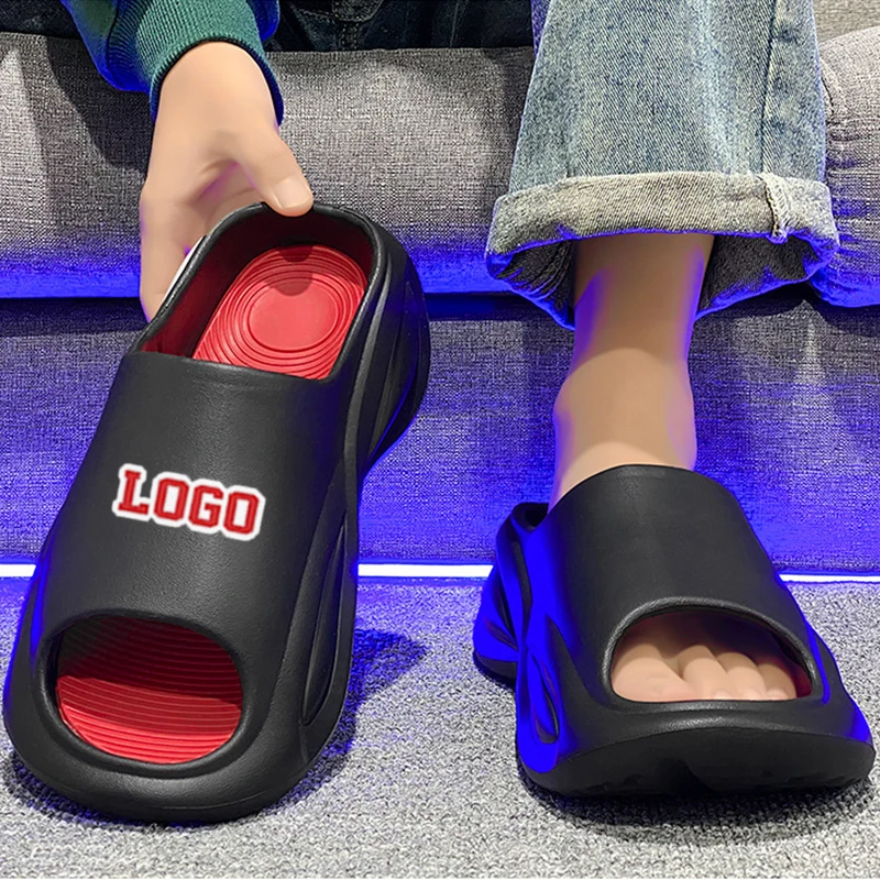 Designer Custom Eva Slides Outdoor Sport Slipper Sandal Mens Sandals Custom Logo Slides New Fashion Slide Slipper Customization