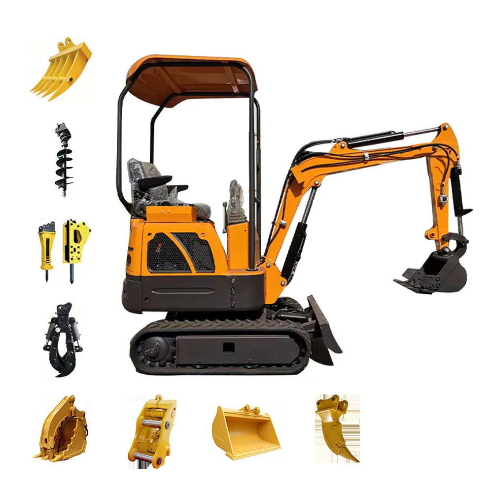 Hot sale, cheap excavator Hoton long lever 800 kg, mini excavator for farm
