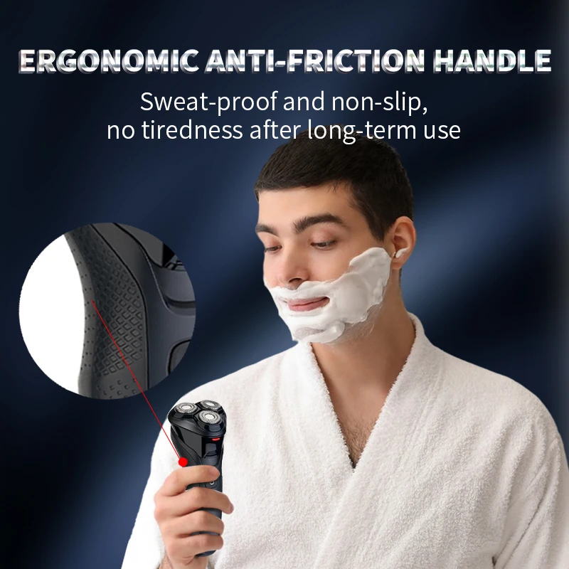 Men Barber Long Lasting 3D Floating For Cordless Beard Razor For Teenager Boys Mustache Face Clean Shave