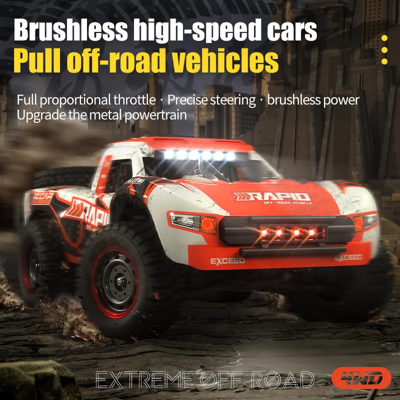 New racing vehicle 70km/h rc car drift rc car 4x4 high speed off road 120m brushless strong power