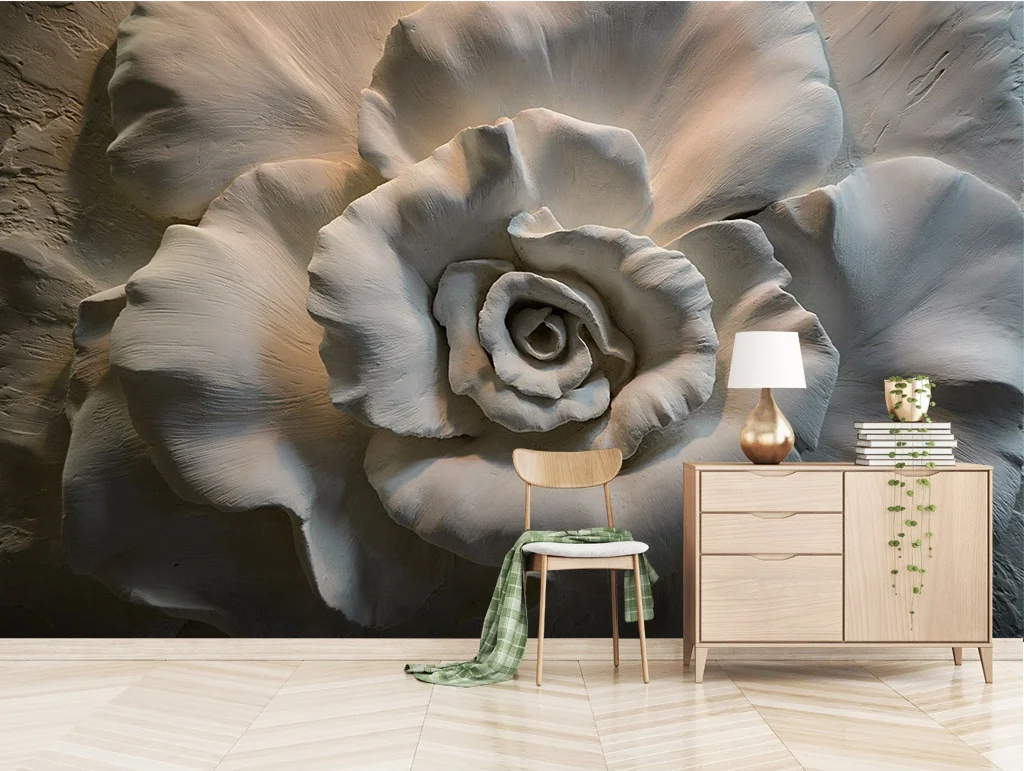 ZHIHAI designer wallpaper flower tree light luxury background wall 3d wallpaper