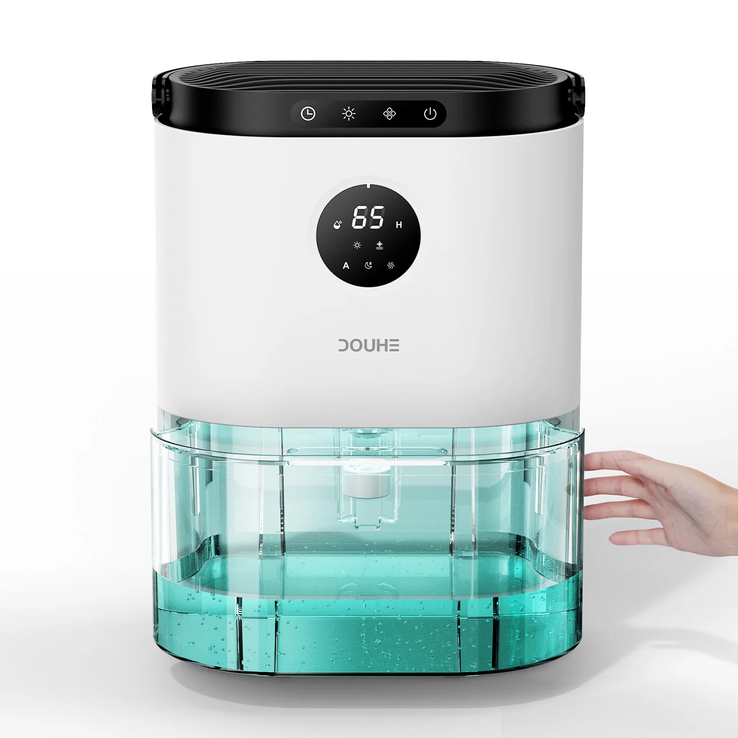 CE ROHS Certivicate 2L Peltier Technology Bedroom Ultra Quiet Air Drying Luxury Handle Small Dehumidifier Dryer Portable