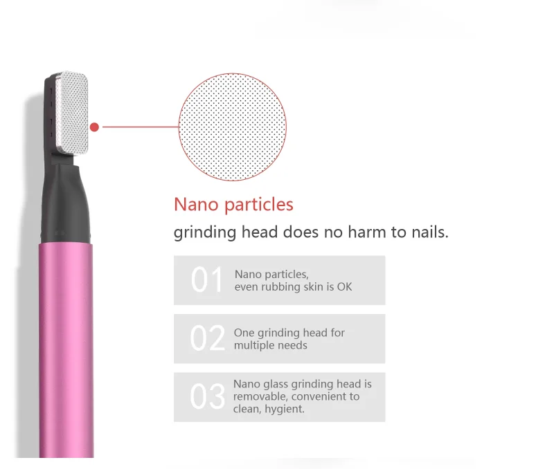 Bview Tools New Style Hign Frequency Portable Electric Nano Nail Manicure Polisher