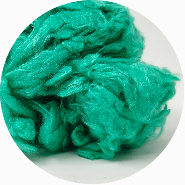 1.4D 38 мм натуральное бамбуковое волокно для прядения шерсти