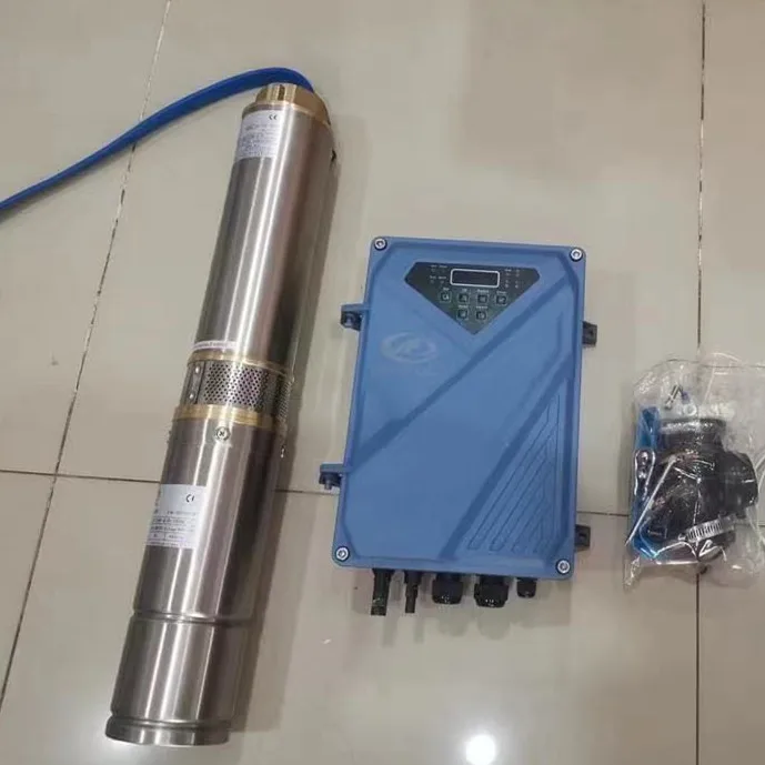 Difful brand 300m head 4kw solar dc power AC/DC   hybrid pump for deep well irrigation