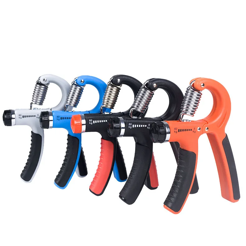  5 - 60Kg Gym Fitness Hand Grip Men Adjustable Finger Heavy Exerciser Strength for Muscle Recovery Countable Gripper