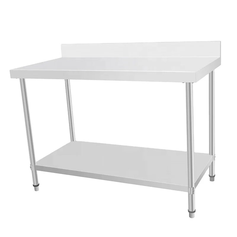 Рабочий стол для ресторана, коммерческое кухонное оборудование, Рабочий стол из нержавеющей стали 304, Рабочий стол
