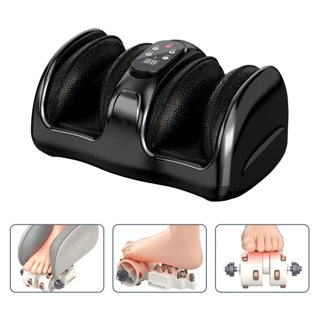 Pain Relief Electric Vibrating Ems Calf Leg Foot Warmer Massager With Remote Control