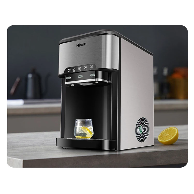 Hicon professional ice maker with cold hot water dispenser clear home 25kgs/24h 110V/220V  Energy S aving Home