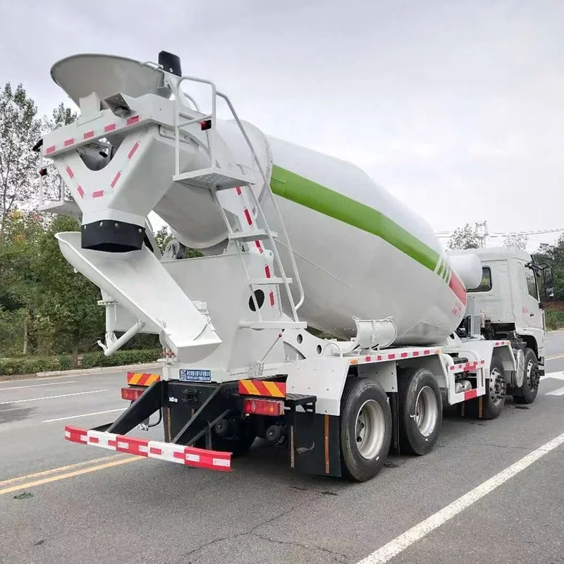 Fast delivery Dongfeng Brand new stock 8x4  12 tyres 12 Cubic 320HP cummins engine cement concrete mixer truck