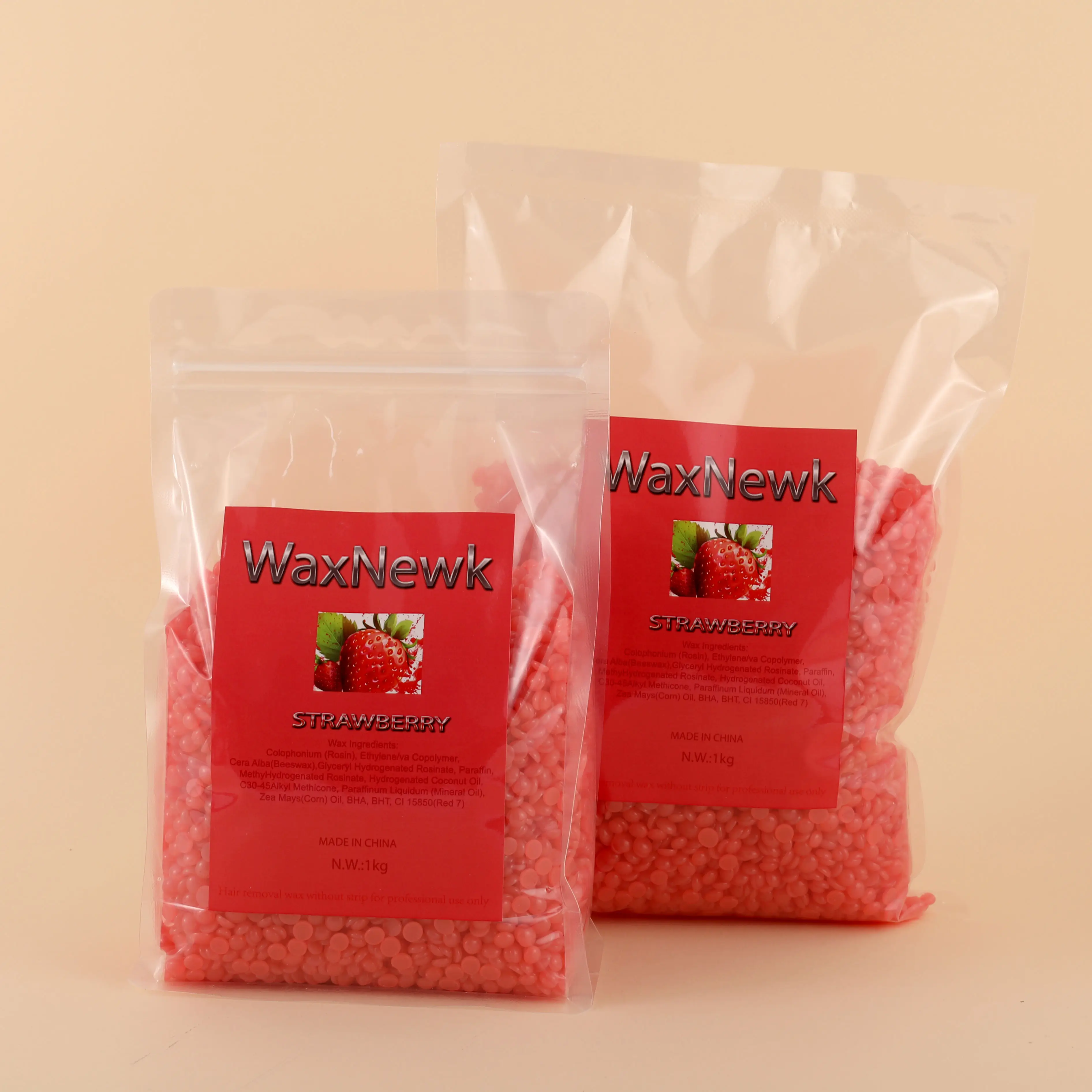 WaxNew клубника 1 кг 2 фунта сухая быстрая красная восковая фасоль красочная депиляция твердая для удаления волос 1000 г
