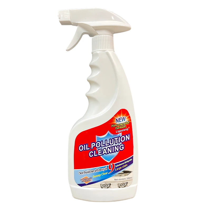 Private label kitchen  oil grease foam cleaner and spray oil grease stain remover and grease cleaner