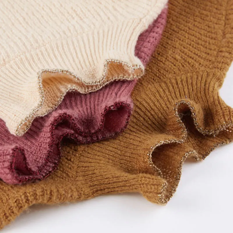 
Large Size Brown Luxury Knit Sweater Pullneck Sweater Tops for Women 