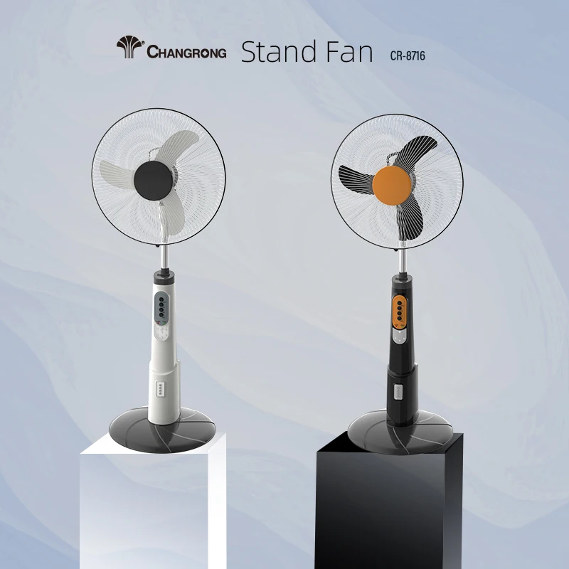 High quality Removable fan Rechargeable fan 16 inch led light stand oscillating fan