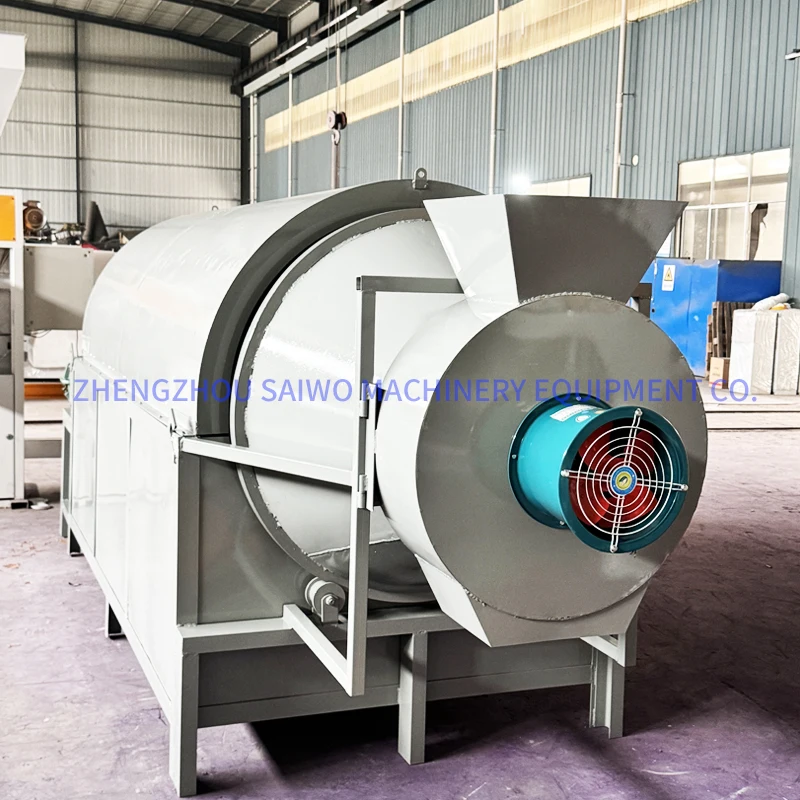 High-temperature Dehumidifying Drum Dryer For Electric Heating Sediment, Grain, Feed And Sawdust