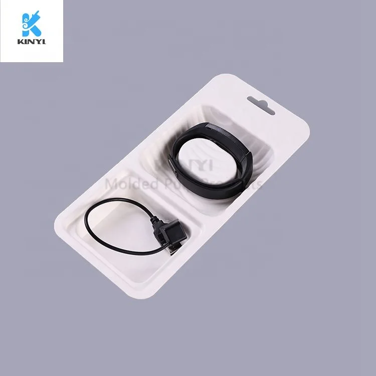 Customized Eco friendly Robert Packaging Box Molded Paper Pulp Electronics Packaging Box with Inserts