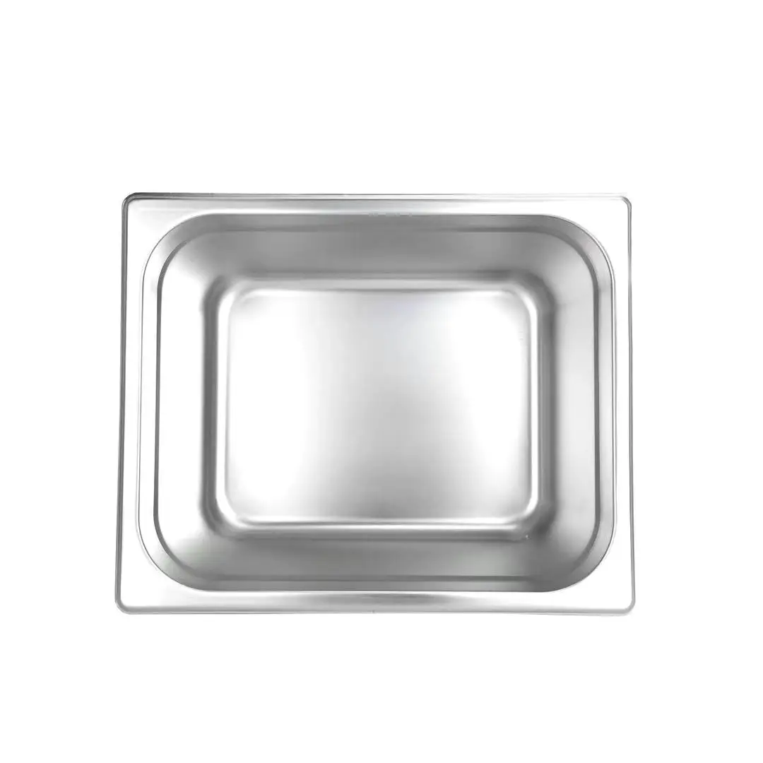 Factory Hotel Buffet Stainless Steel 201 Material 1/1 Size 65MM Deep Steam Table Drain Pan Perforated Gastronorm GN Pan