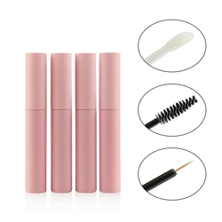 Lip Gloss Brush Wand Tubes Empty Lip Gloss Containers with Wand  for DIY Lip Gloss Balm (Black and Pink)