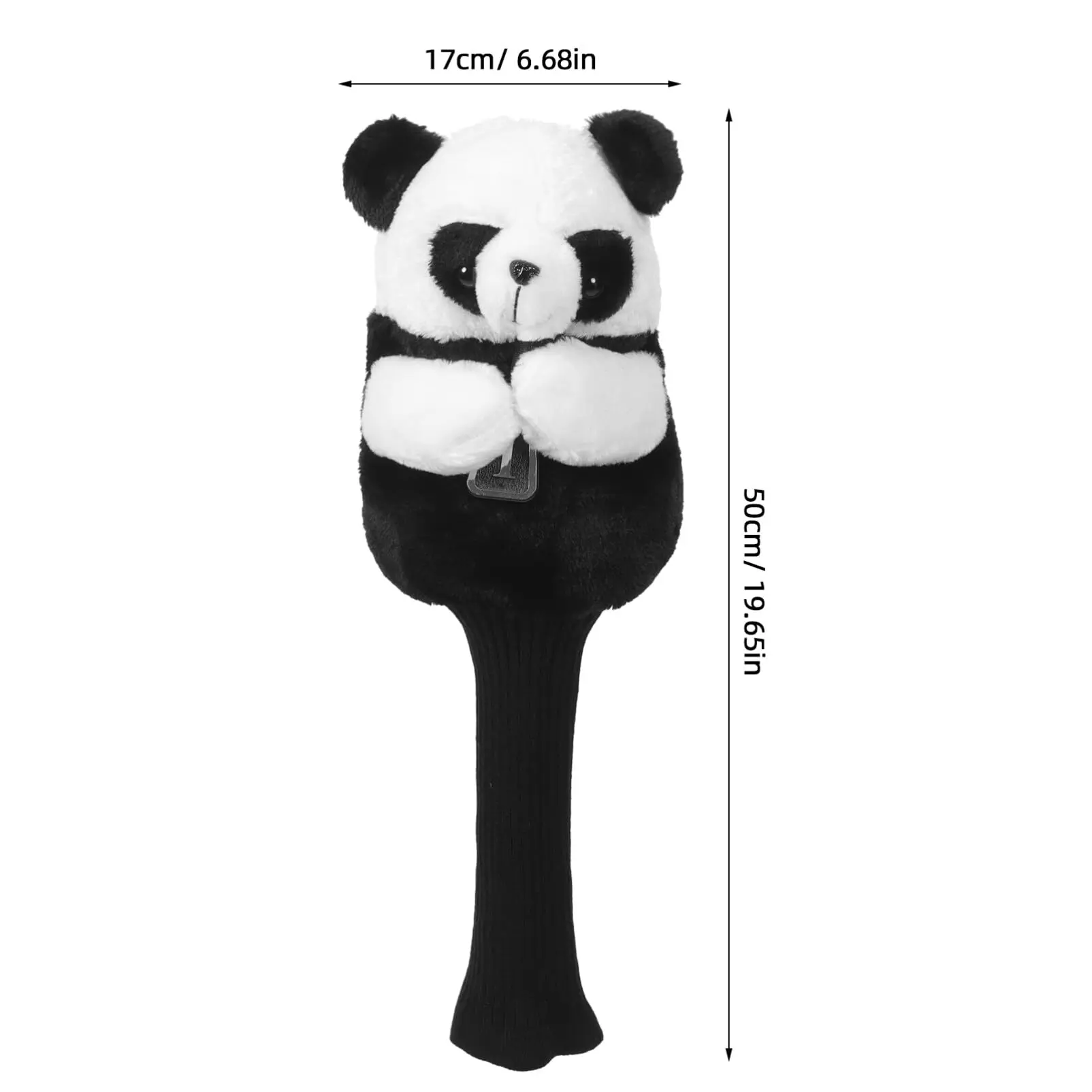 OEM Golf Driver Cover Panda Golf Headcover Animal Design Head Cover for Driver and Fairway Wood Funny Golf Club Covers