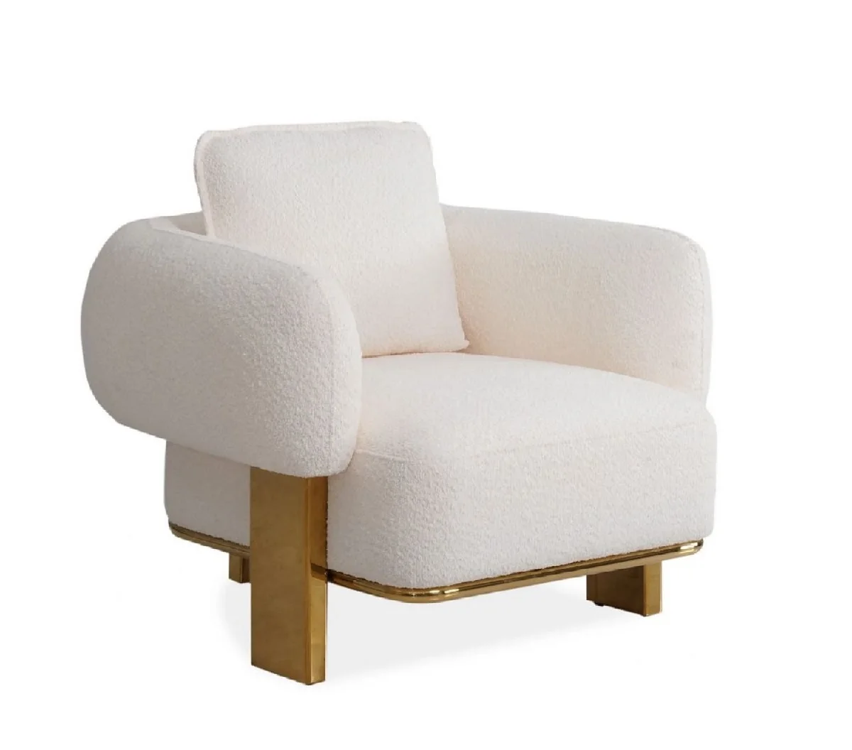 Modern Luxury Shiny Gold Stainless Frame White Velvet Love Seat Three Seat Sofa For Home Living Room Furniture Hotels Villa Use