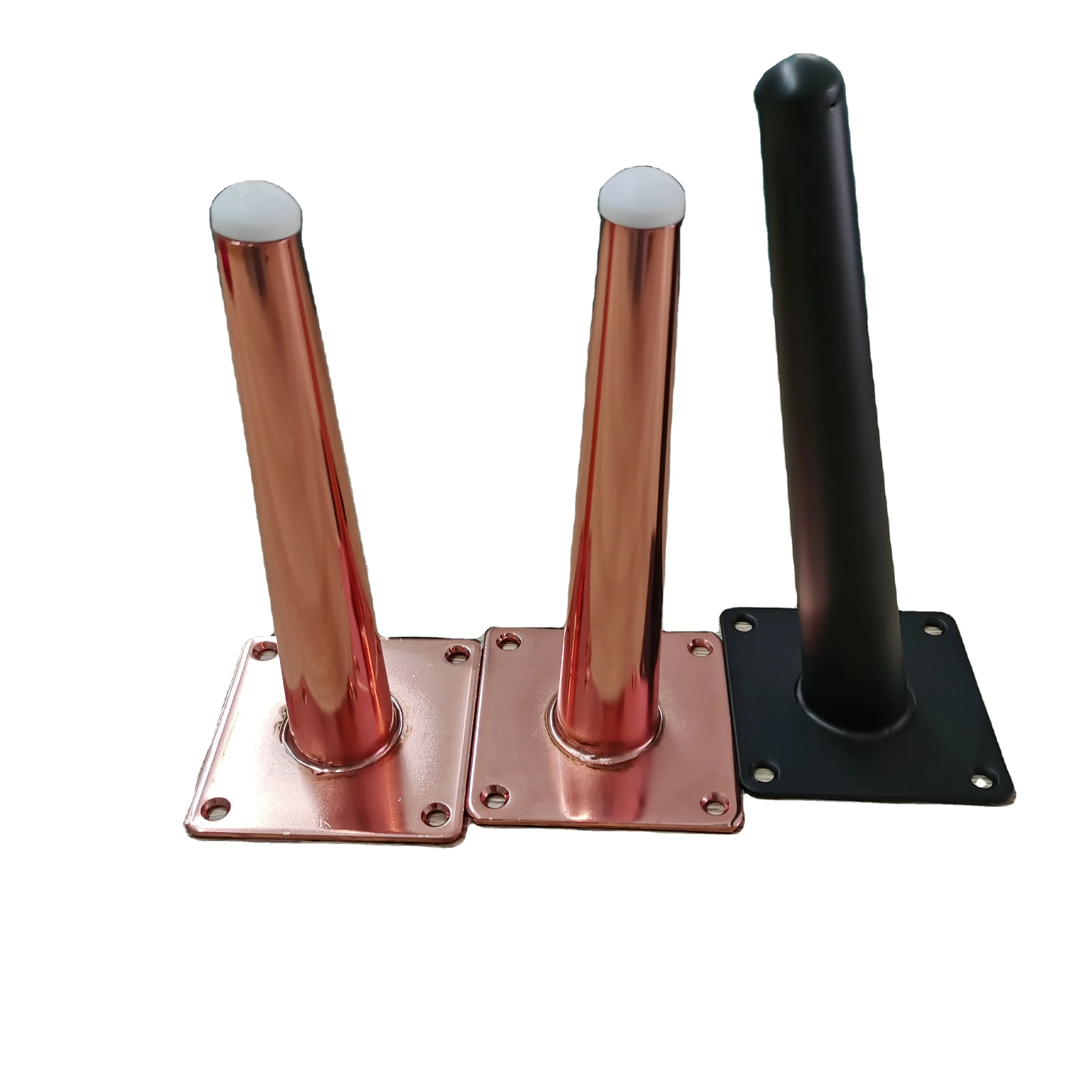 Modern metal conical high-leg sofa feet, golden brass  furniture legs, Luxury sofa feet