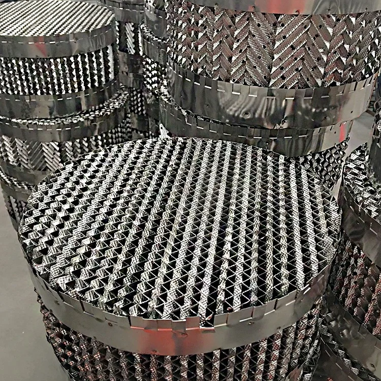 250Y High Quality Stainless Steel 316L Metal Corrugated Metallic Structured Packing as Tower Packing