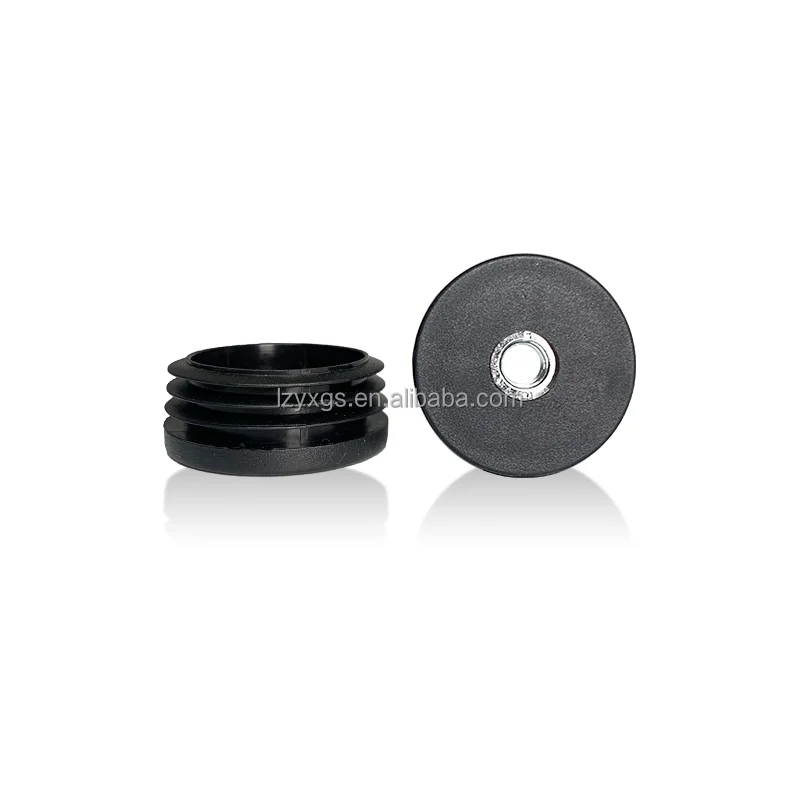 M8*50mm with screw tooth round nut tube plug furniture shelf increase foot pad mechanical equipment non-slip plug