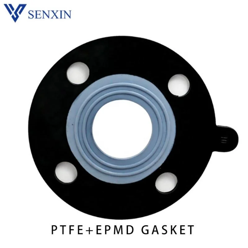 Factory Offer DIN PTFE Coated EPDM Rubber Gasket PTFE+EPDM Composite Gasket