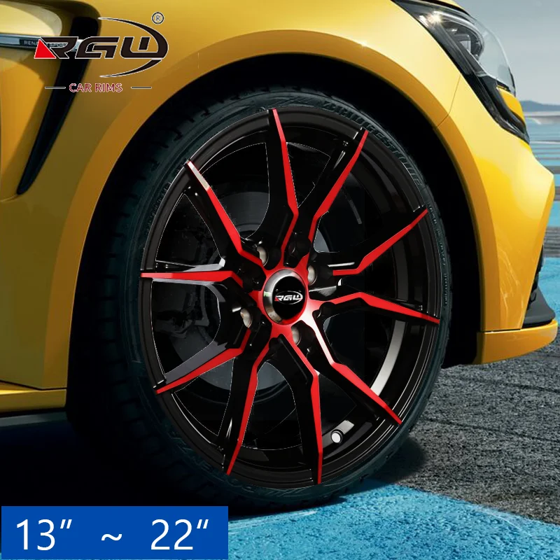 cerchi in lega rines 4/100 4x114.3 4hole jante 5x110 15x8 4x100 5 hole rin 14 15 16 17 r18 inch car mags rim alloy wheels 4 hole