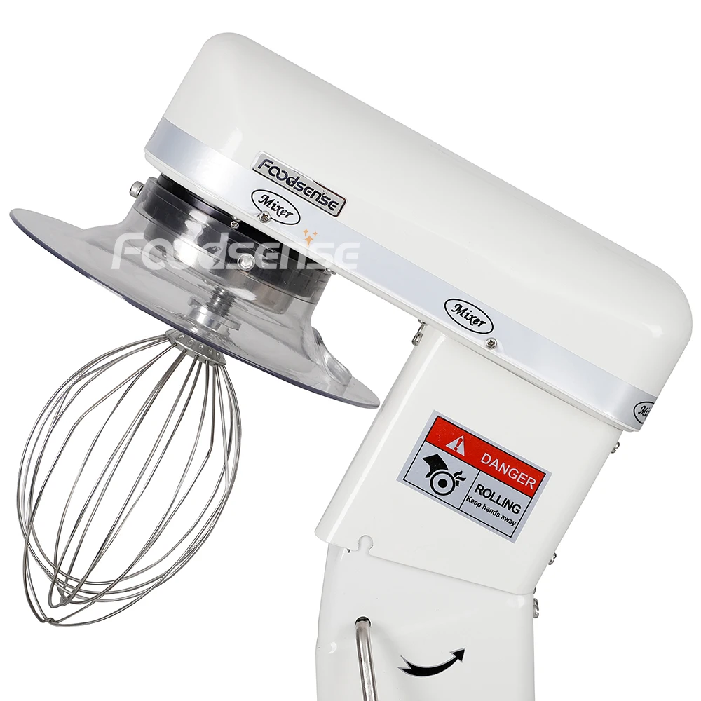 Multifunction Kitchen 10l Baking Cake Food Flour Dough Stand Mixer with Electronic Scale and Splash Guard