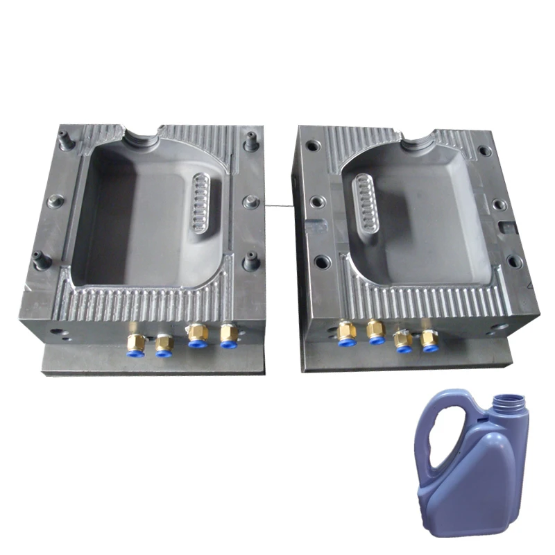 deflash unit extrusion blow mould 5L oil barrels hdpe bottle jerrycan