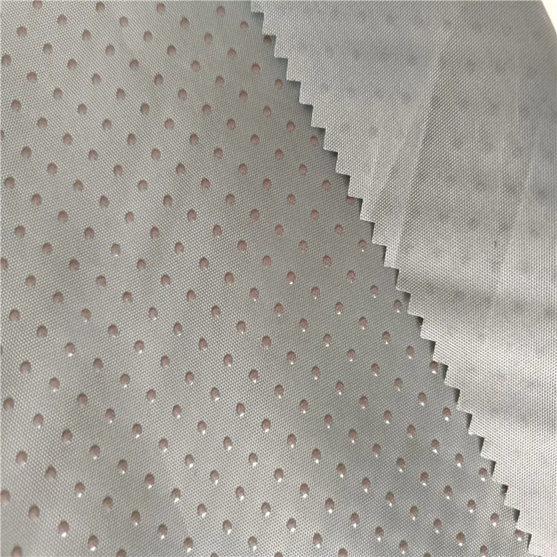 Non slip Polyester oxford anti slip silicone coated dots non-slip fabric for anti-slip mat mattress