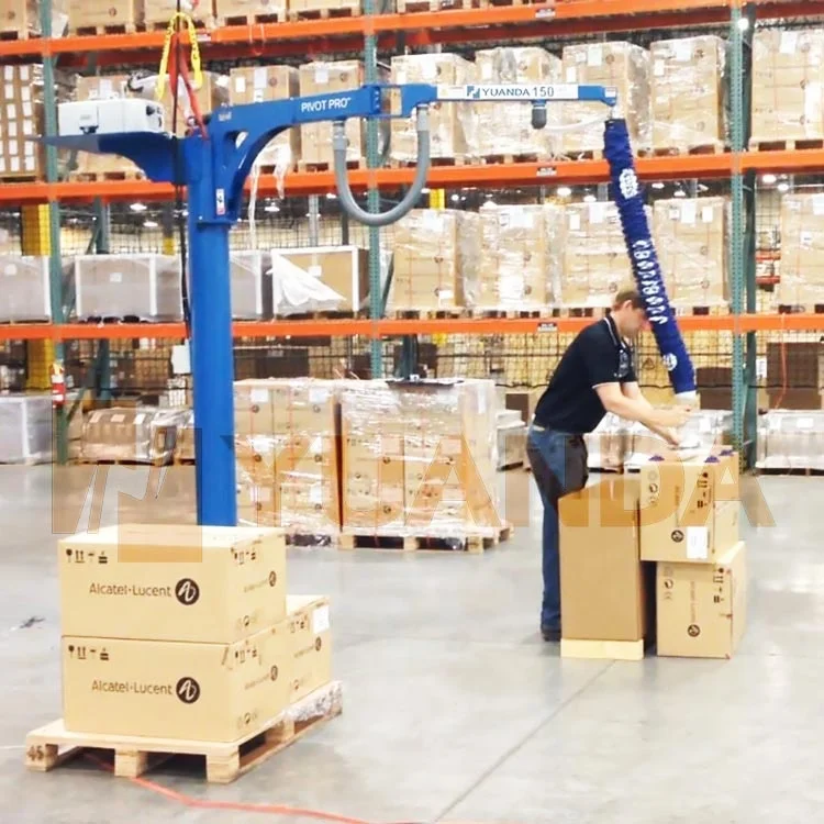 China Intelligent 500kg Small Free Standing Integrated 360 degree Rotating Slewing Articulating Beam Arm Manual Jib Crane 1ton