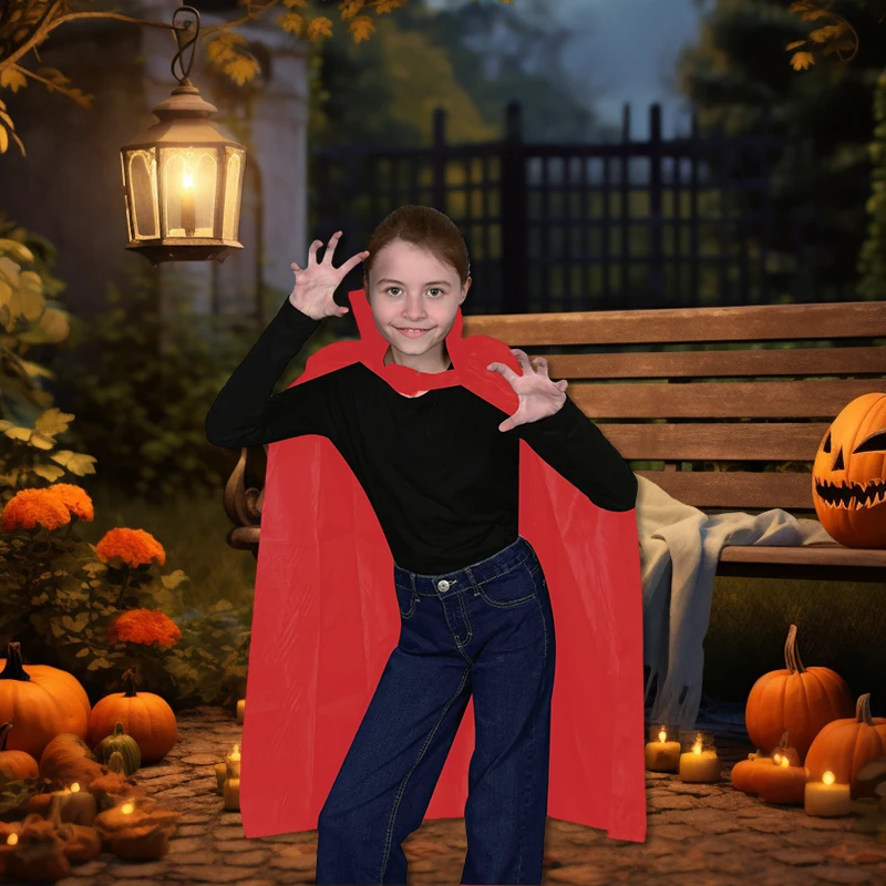 Cool Superhero Cape Adults Women Men Kids Super Hero Dress-up Costume Halloween Party Favors Gift