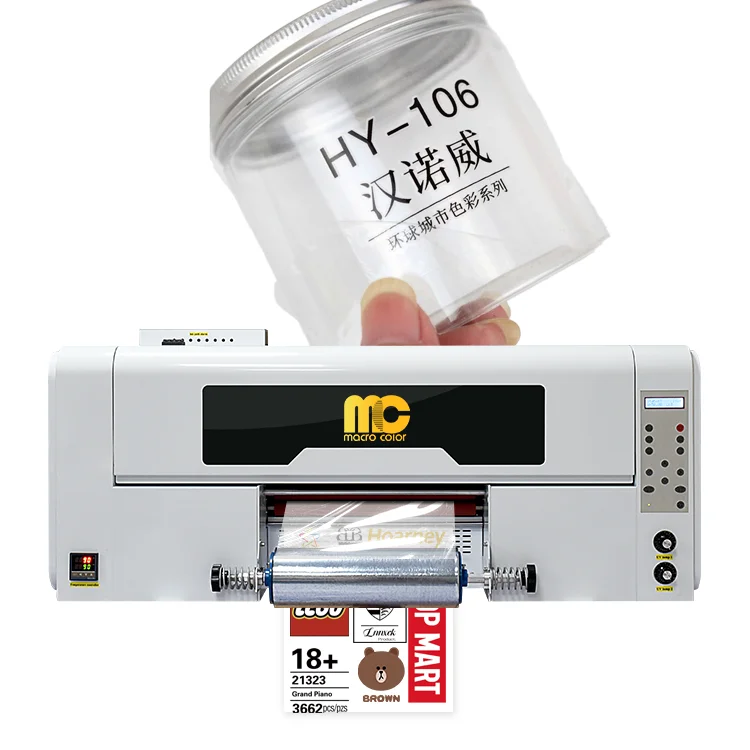 30cm A3 UV DTF Printer Pen Wraps Uv Dtf Digital Roll To Roll Label Printer Small Sticker Printer Printing Machine