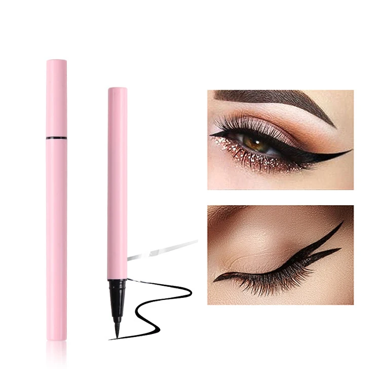 2022 New trend   Best Waterproof Natural  Liquid 2 In 1 Self Adhesive Eyeliner Magic Eyeliner Pen