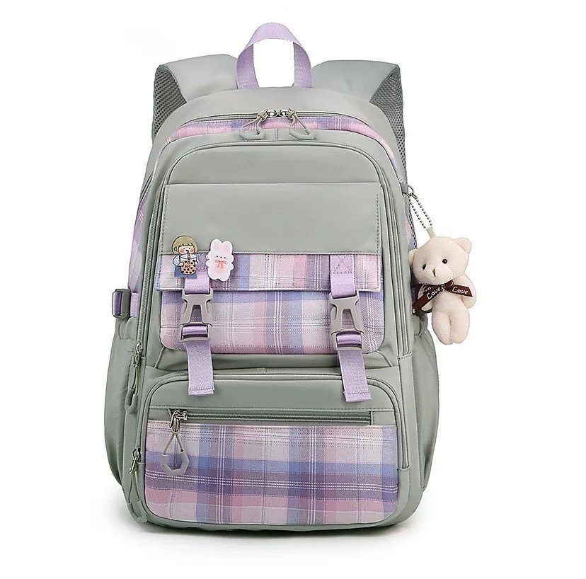 FREE SAMPLE New Design Junior High School Students Schoolbags College High capacity Brand Shoulder Bags Lightweight Backpack