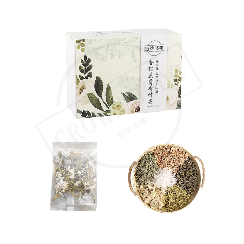 
Health herbal scented chamomile chinese chrysanthemum tea slimming tea private label honeysuckle and mint leaf scented tea 