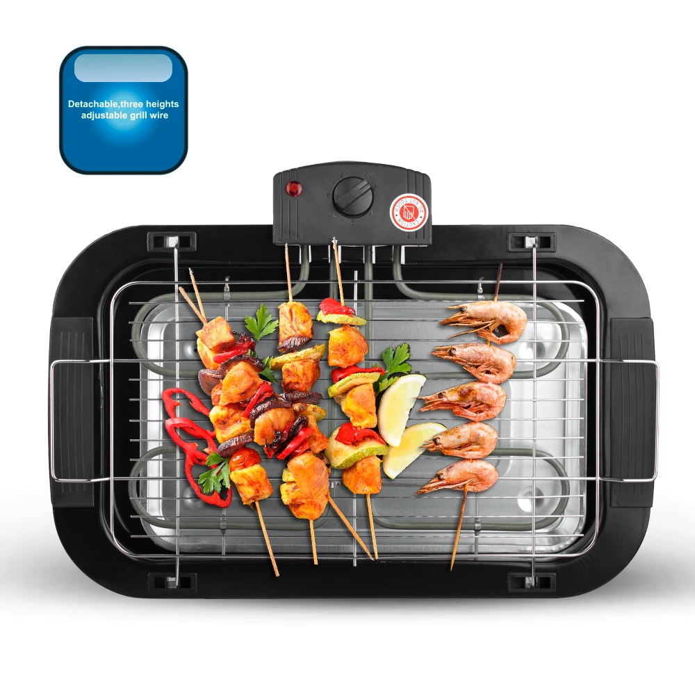 Strong heating ability durable bakeware material 2000W electric grill