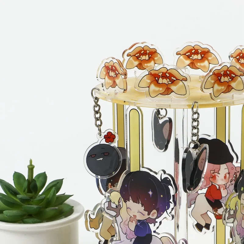 Carousel plastic Standee Custom creative acrylic stand carousel with pendant custom fun tableside ornaments gift customization