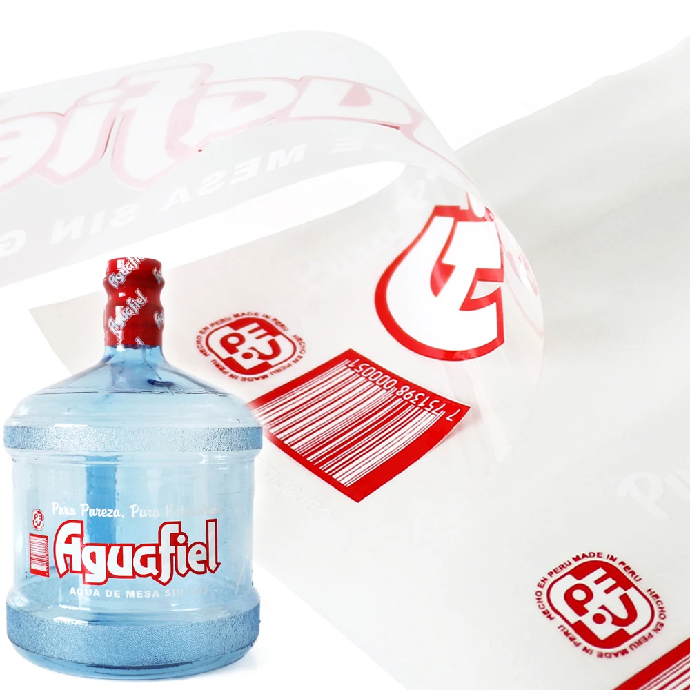 Professional Factory Cap Seal Heat Shrink Sleeve Label Wrap for 5 Gallon Water Bottle