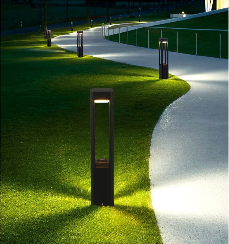 Best Square Shape IP65 Waterproof 3W Sun Powered LED Solar Garden Light Outdoor Bollard