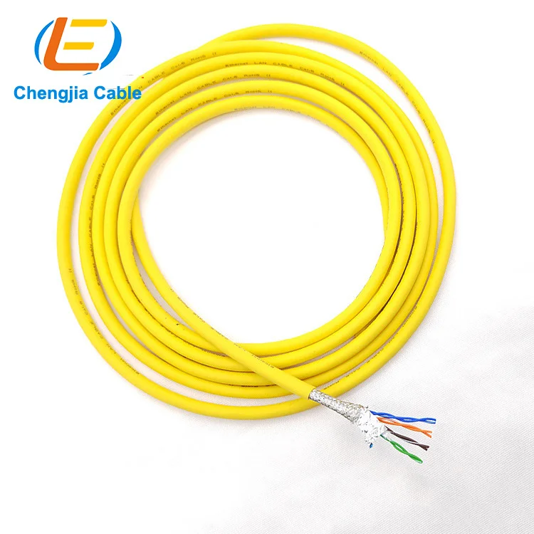 Rj45 8Pin X-Coded Male Female Waterproof Rj45 15M Cat 10 Ethernet Atex Certified Cable