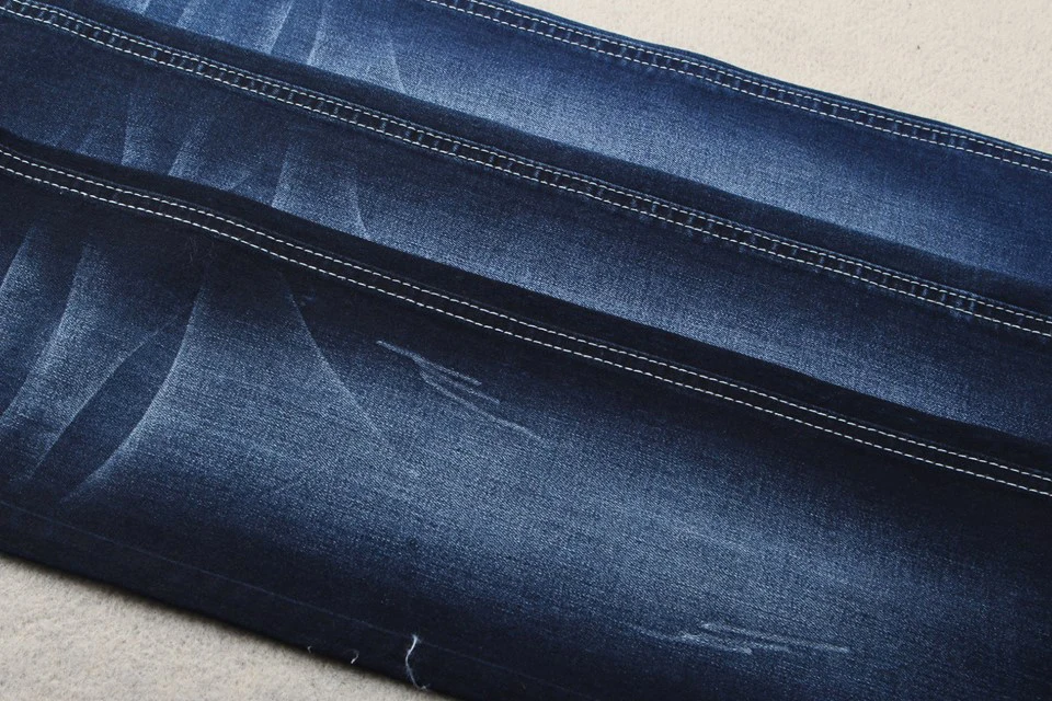 9.5oz blue weft yarn jeans fabric for denim jacket