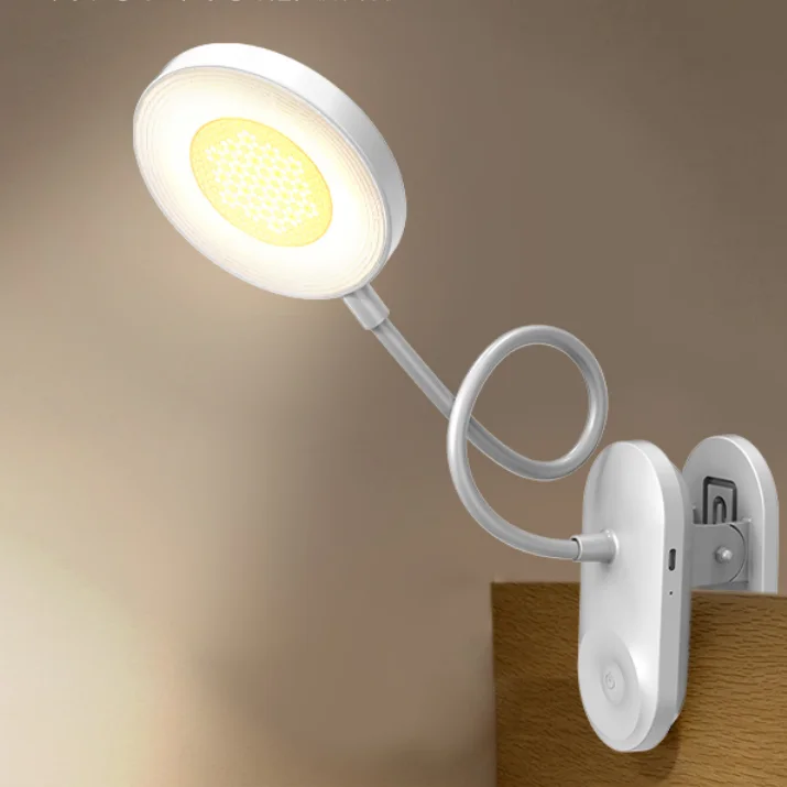 Led Study Clip Table Lamp Usb Rechargeable Kids Children Reading Lamp Indoor Lighting  Modern Desk Lamp